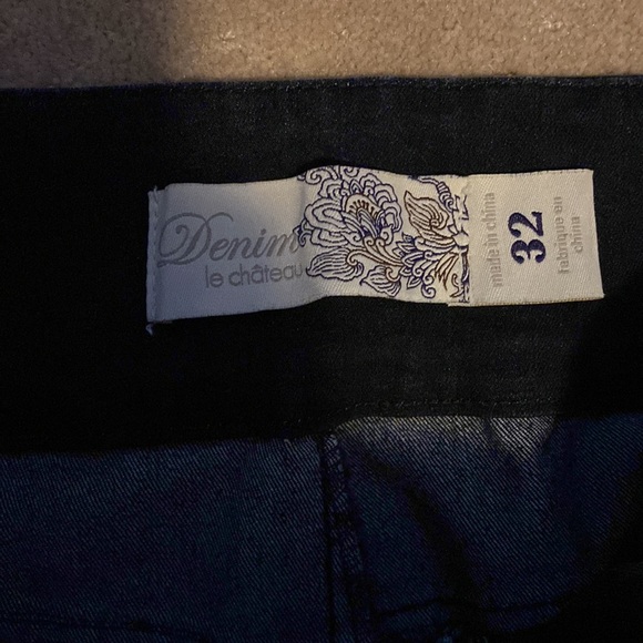 Le Chateau extra dark rinse boot cut jeans sz 32. - Picture 4 of 5